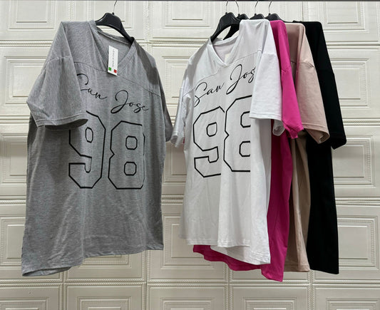 T-SHIRT CON STAMPA 98
